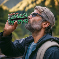 New Zealand Maori Niho Taniwha 4 in 1 Can Cooler Tumbler Kakariki Mangopare and Puhoro Pattern