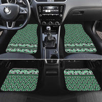 New Zealand Maori Niho Taniwha Car Mats Kakariki Mangopare and Puhoro Pattern