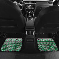 New Zealand Maori Niho Taniwha Car Mats Kakariki Mangopare and Puhoro Pattern