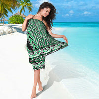 New Zealand Maori Niho Taniwha Sarong Kakariki Mangopare and Puhoro Pattern