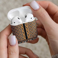 New Zealand Maori Niho Taniwha AirPods Case Karaka Mangopare and Puhoro Pattern LT9 - Polynesian Pride