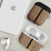 New Zealand Maori Niho Taniwha AirPods Case Karaka Mangopare and Puhoro Pattern LT9 - Polynesian Pride