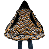 New Zealand Maori Niho Taniwha Cloak Karaka Mangopare and Puhoro Pattern - Polynesian Pride