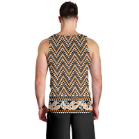 New Zealand Maori Niho Taniwha Men Tank Top Karaka Mangopare and Puhoro Pattern LT9 - Polynesian Pride