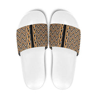 New Zealand Maori Niho Taniwha Slide Sandals Karaka Mangopare and Puhoro Pattern - Polynesian Pride