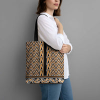 New Zealand Maori Niho Taniwha Tote Bag Karaka Mangopare and Puhoro Pattern - Polynesian Pride