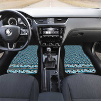New Zealand Maori Niho Taniwha Car Mats Kikorangi Mangopare and Puhoro Pattern