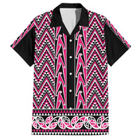 New Zealand Maori Niho Taniwha Family Matching Tank Maxi Dress and Hawaiian Shirt Mawhero Mangopare and Puhoro Pattern