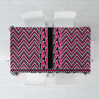 New Zealand Maori Niho Taniwha Tablecloth Mawhero Mangopare and Puhoro Pattern