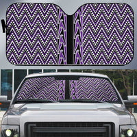 New Zealand Maori Niho Taniwha Auto Sun Shade Waiporopo Mangopare and Puhoro Pattern - Polynesian Pride