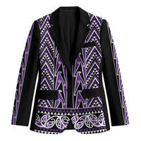 New Zealand Maori Niho Taniwha Blazer Waiporopo Mangopare and Puhoro Pattern - Polynesian Pride