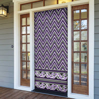 New Zealand Maori Niho Taniwha Door Cover Waiporopo Mangopare and Puhoro Pattern - Polynesian Pride