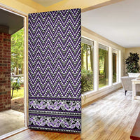New Zealand Maori Niho Taniwha Door Cover Waiporopo Mangopare and Puhoro Pattern - Polynesian Pride