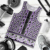 New Zealand Maori Niho Taniwha Men Tank Top Waiporopo Mangopare and Puhoro Pattern LT9 - Polynesian Pride