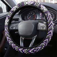 New Zealand Maori Niho Taniwha Steering Wheel Cover Waiporopo Mangopare and Puhoro Pattern