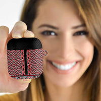 New Zealand Maori Niho Taniwha AirPods Case Whero Mangopare and Puhoro Pattern LT9 Red - Polynesian Pride