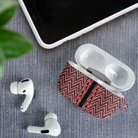 New Zealand Maori Niho Taniwha AirPods Case Whero Mangopare and Puhoro Pattern LT9 - Polynesian Pride