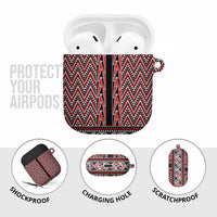 New Zealand Maori Niho Taniwha AirPods Case Whero Mangopare and Puhoro Pattern LT9 - Polynesian Pride