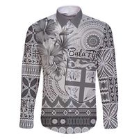 Vintage Bula Fiji Personalised Family Matching Tank Maxi Dress and Hawaiian Shirt Beige Hibiscus Tapa Pattern