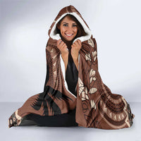 Personalised Bula Fiji 679 Hooded Blanket Fijian Tagimoucia Masi Tapa Art