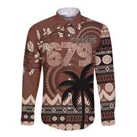 Personalised Bula Fiji 679 Long Sleeve Button Shirt Fijian Tagimoucia Masi Tapa Art