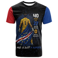 Cape Verde Goalkeeper Personalized T shirt 40 Years Old 27 Shots Zero Goals Vintage