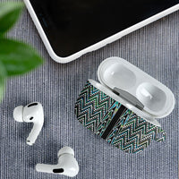 New Zealand Maori Niho Taniwha AirPods Case Papua Shell - Mangopare Puhoro Pattern