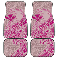 Hawaii Monk Seal and Map Car Mats Polynesian Kanaka Maoli Pink Vibe