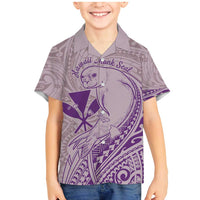 Hawaii Monk Seal and Map Family Matching Mermaid Dress and Hawaiian Shirt Polynesian Kanaka Maoli Violet Vibe