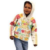 Kawaii Turtle Kid Hoodie Aloha Hibiscus Flowers
