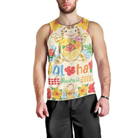 Kawaii Turtle Men Tank Top Aloha Hibiscus Flowers LT9 - Polynesian Pride
