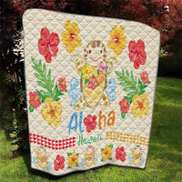 Kawaii Turtle Quilt Aloha Hibiscus Flowers