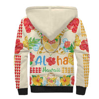 Kawaii Turtle Sherpa Hoodie Aloha Hibiscus Flowers LT9 - Polynesian Pride