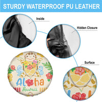 Kawaii Turtle Spare Tire Cover Aloha Hibiscus Flowers LT9 - Polynesian Pride