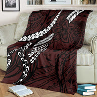 Polynesian Girl Tribal Tattoo Blanket Oxbood Vibe LT9 - Polynesian Pride