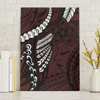 Polynesian Girl Tribal Tattoo Canvas Wall Art Oxbood Vibe LT9 Without Frame Oxblood - Polynesian Pride