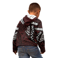 Polynesian Girl Tribal Tattoo Kid Hoodie Oxbood Vibe