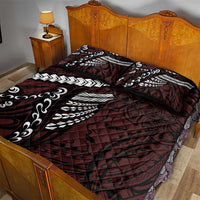 Polynesian Girl Tribal Tattoo Quilt Bed Set Oxbood Vibe LT9 - Polynesian Pride
