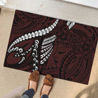 Polynesian Girl Tribal Tattoo Rubber Doormat Oxbood Vibe LT9 - Polynesian Pride