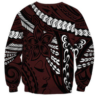 Polynesian Girl Tribal Tattoo Sweatshirt Oxbood Vibe LT9 - Polynesian Pride