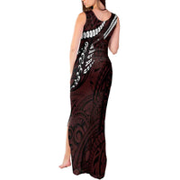 Polynesian Girl Tribal Tattoo Tank Maxi Dress Oxbood Vibe LT9 - Polynesian Pride