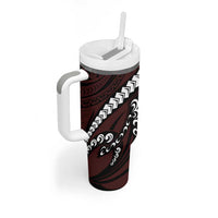 Polynesian Girl Tribal Tattoo Tumbler With Handle Oxbood Vibe LT9 - Polynesian Pride