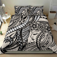 Polynesian Girl Tribal Tattoo Bedding Set Beige Vibe LT9 - Polynesian Pride