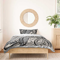 Polynesian Girl Tribal Tattoo Bedding Set Beige Vibe LT9 - Polynesian Pride