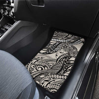 Polynesian Girl Tribal Tattoo Car Mats Beige Vibe LT9 - Polynesian Pride