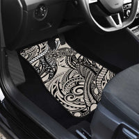 Polynesian Girl Tribal Tattoo Car Mats Beige Vibe LT9 - Polynesian Pride
