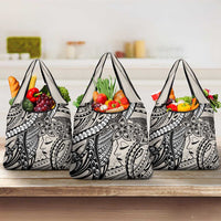 Polynesian Girl Tribal Tattoo Grocery Bag Beige Vibe LT9 3-pack One Size Beige - Polynesian Pride