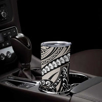 Polynesian Girl Tribal Tattoo Tumbler Cup Beige Vibe LT9 - Polynesian Pride