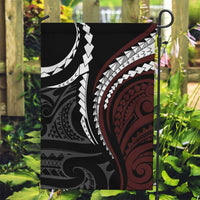 Polynesian Oxblood Line Art Tribal Tattoo Garden Flag LT9 Garden Flag Beige - Polynesian Pride
