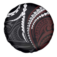 Polynesian Oxblood Line Art Tribal Tattoo Spare Tire Cover LT9 - Polynesian Pride